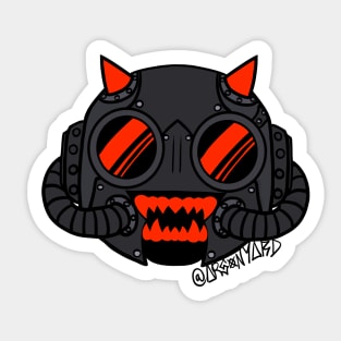 Red Swiss Ghoul V02, band GHOST Sticker